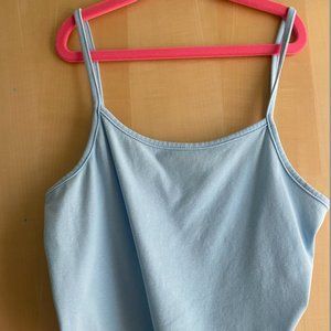 Sky Blue ROMWE Crop Top